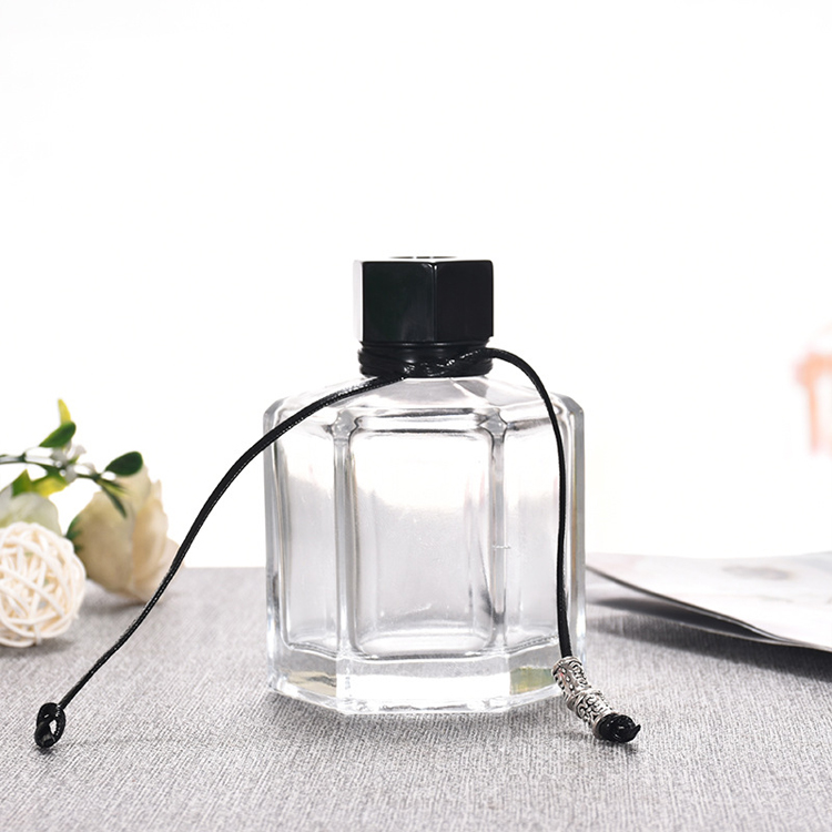 50g Glass Bottle Car Air Freshener 100ml Clear Car Perfume Empty Bottle Custom