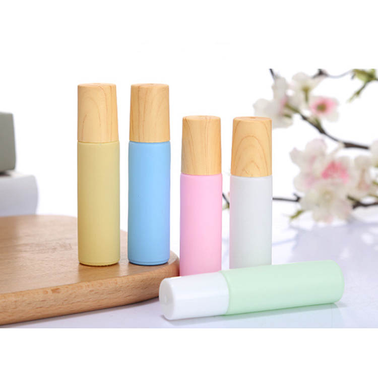 10ml Macaron Essential Roller Bottles Glass Empty Roll On Perfume Bottles Custom