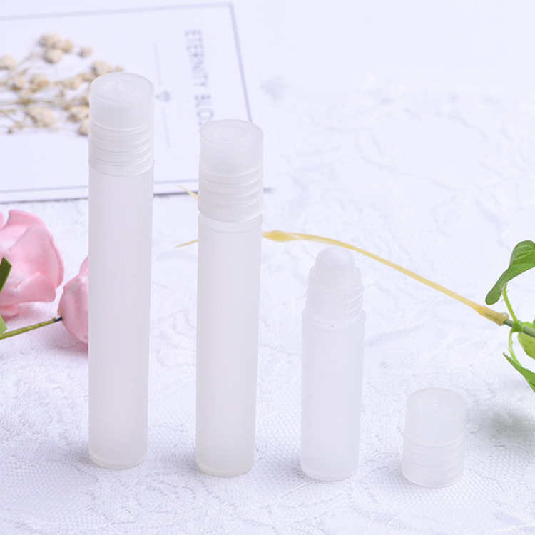 5ml 8ml 10ml Plastic Roller Bottles Perfume White Essential Oil Roll On Bottle