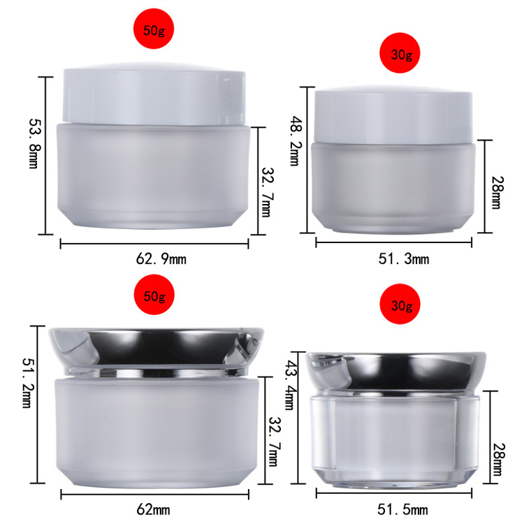 30g 50g Plastic Face Cream Cosmetic Sample Jars Wholesale For Sale