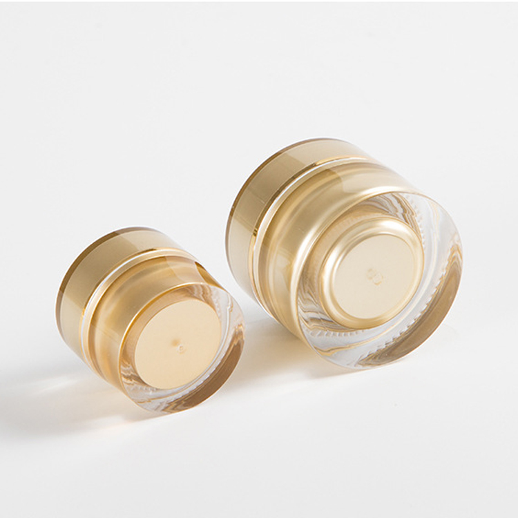 Gold 5g Mini Cosmetic Containers Sample Travel 10g Container Jar Plastic