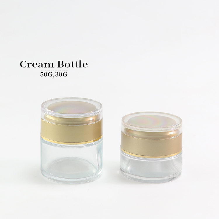 Luxury 50G Glass Makeup Jars, Glass Containers For Creams Wholesale