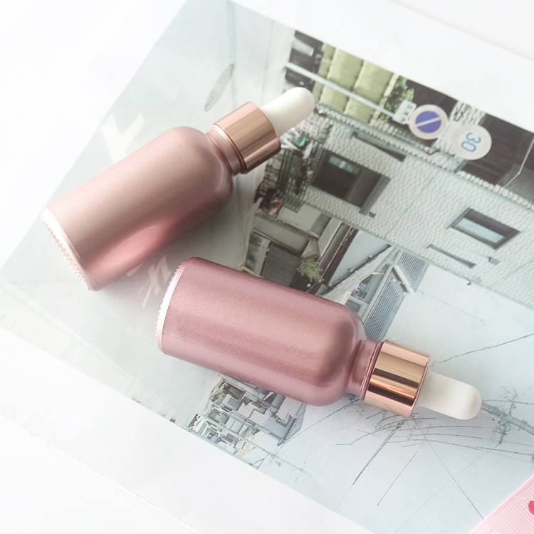 Wholesale Rose Gold  Oil Dropper Bottle, Luxury 30ML Pipette Bottle Custom