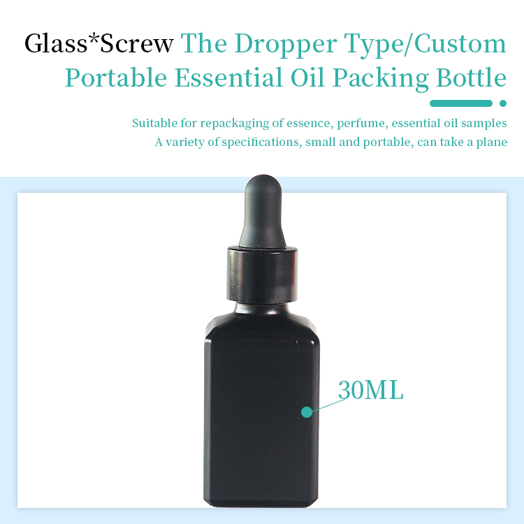 Square Custom Dropper Bottles Stock