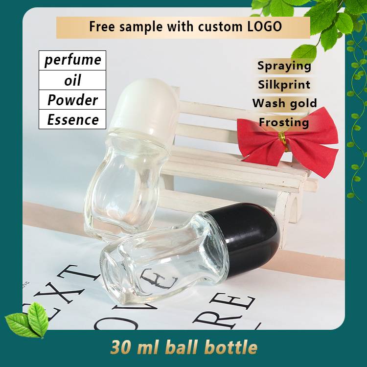 Custom 30ml Essential Oils Bottles Wholesale Clear Empty Perfume Roller Bottle