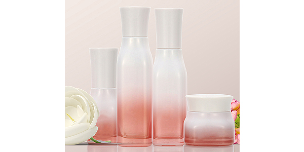 glass skin care bottles