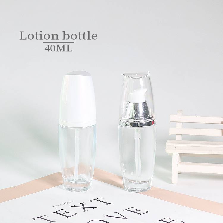 Custom 40ML Body Lotion Bottles Wholesale, Luxury Glass Lotion Pump Bottles