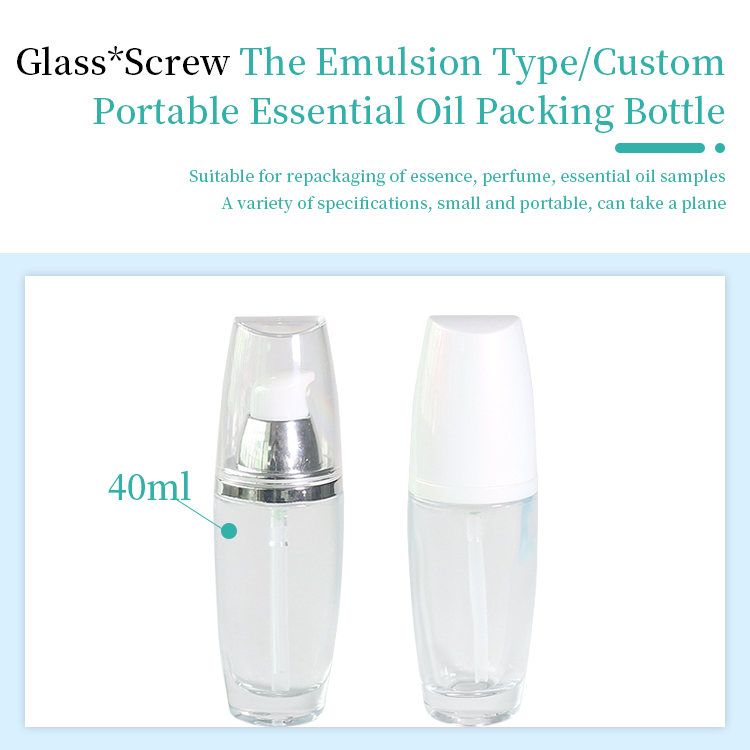 Luxury Glass Lotion Pump Bottles