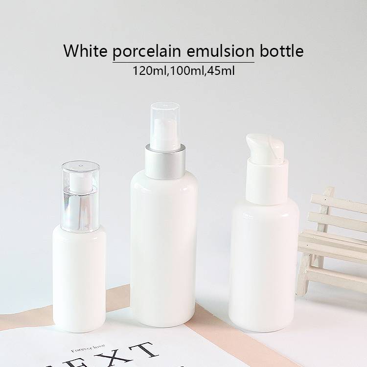 45ML 100ML 120ML Glass White Lotion Bottle Lotion Foundation Bottle Wholesale