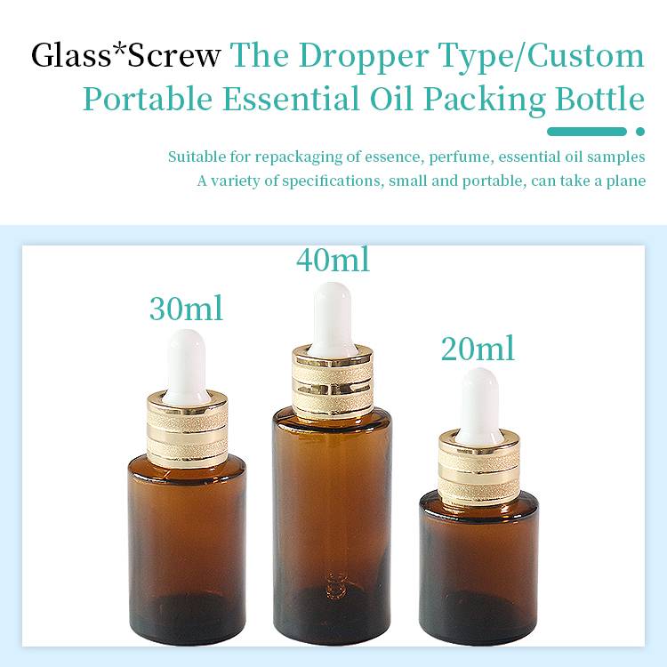 Amber Glass Dropper Bottles
