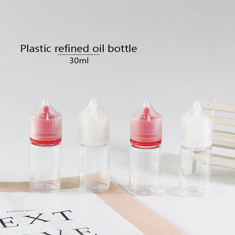 30ml Wholesale Clear Smoke Oil Bottle Plastic Eye Dropper Bottles Stock
