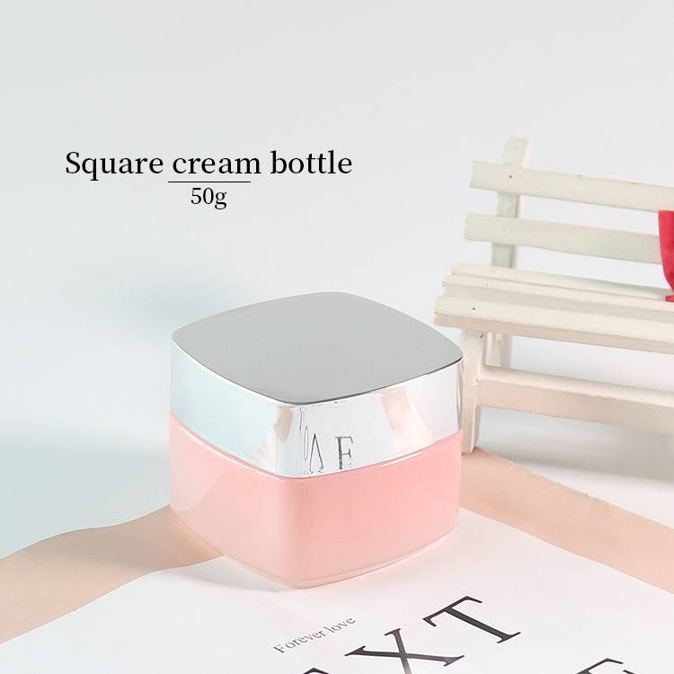 50G Pink Face Cream Jars Wholesale Glass Jar Cosmetic Packaging