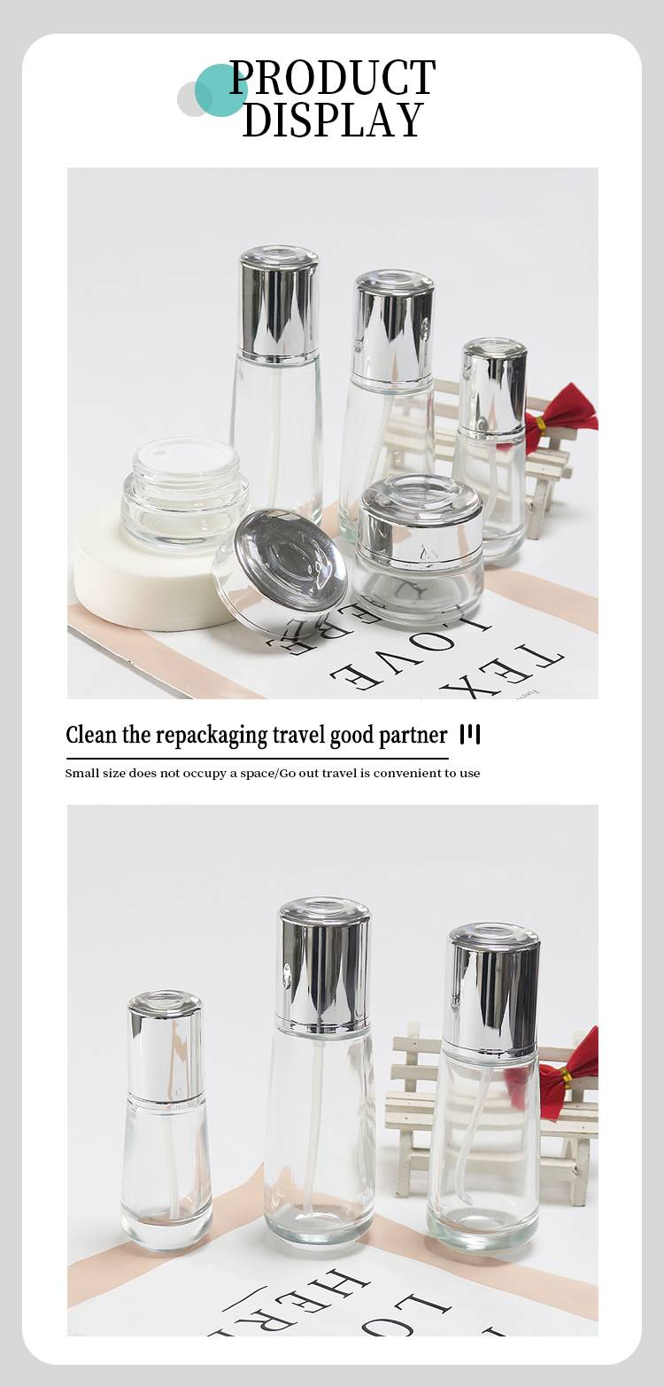 Sliver Cosmetic Bottles And Jars Wholesale