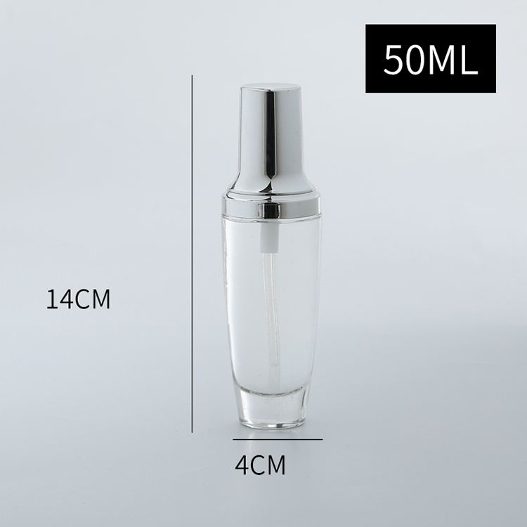 luxury Cosmetic Bottles And Jars Sliver