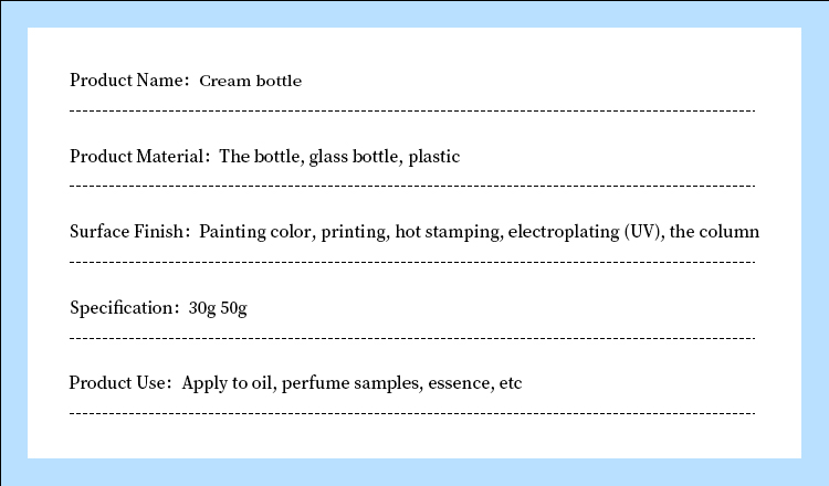 Glass Jar Cosmetic Packaging