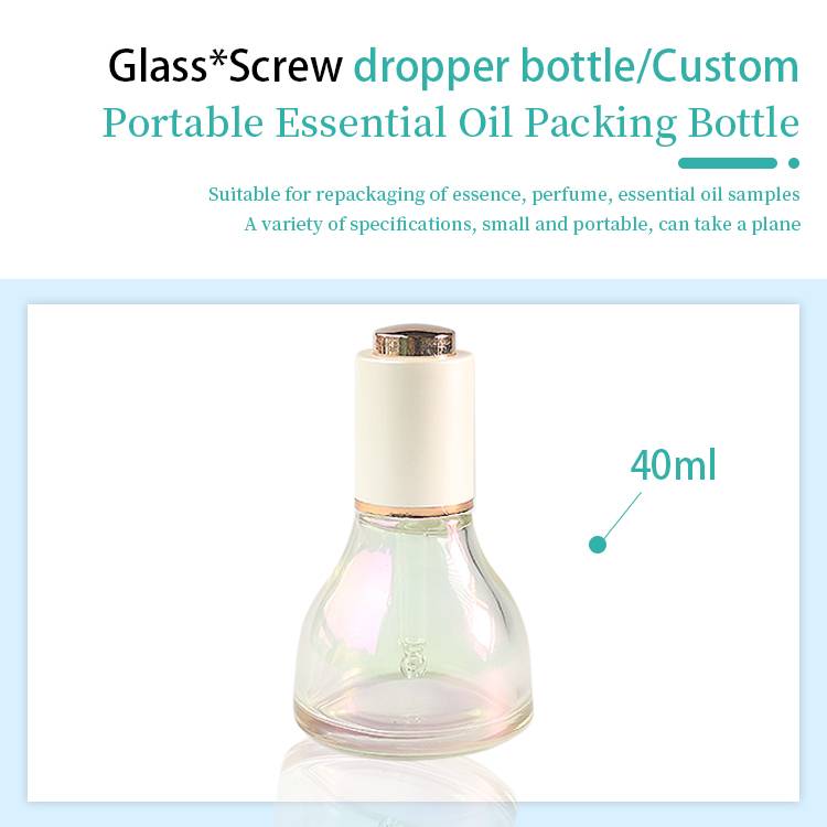 Wholesale Clear 40ml dropper bottle