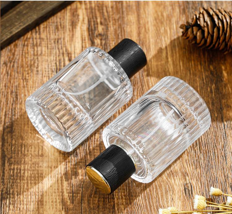 Stock 50ml Perfume Spray Bottles Wholesale Round Clear Travel Perfume Spray