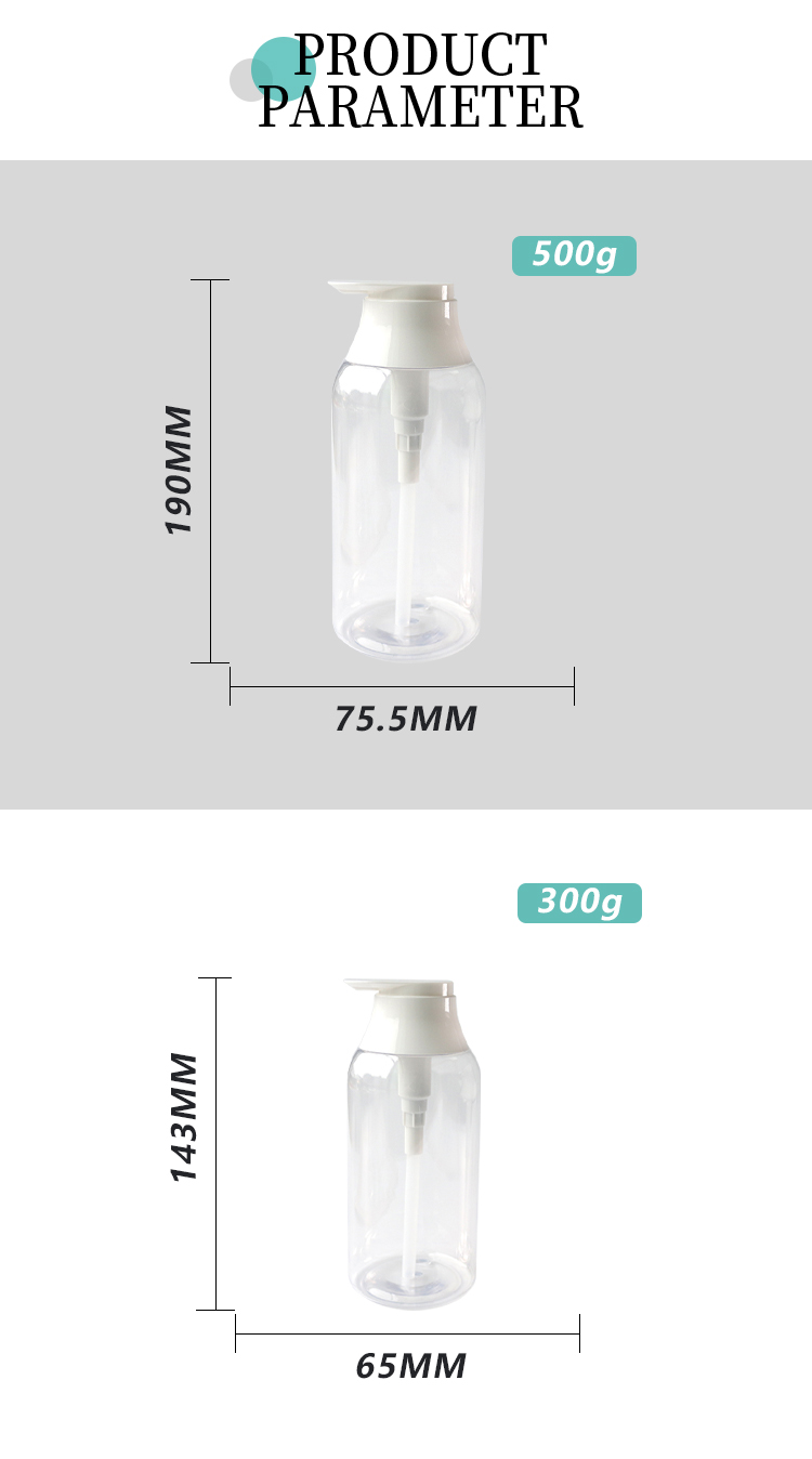 Wholesale Plastic 300ml 500ml Lotion Bottles