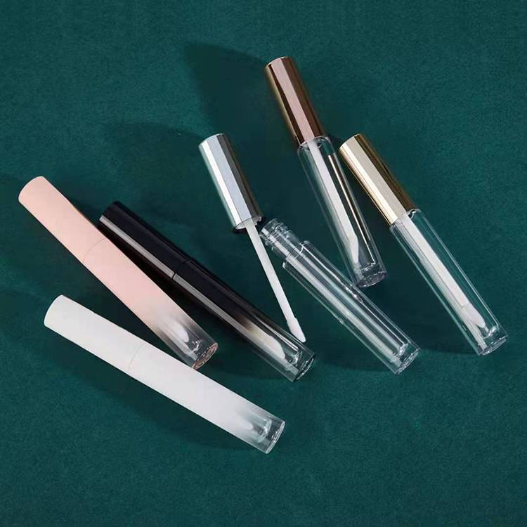 Stock 3.5ml Rpund Mini Lip Gloss Tubes Clear Mini Cosmetics And Sample Tube