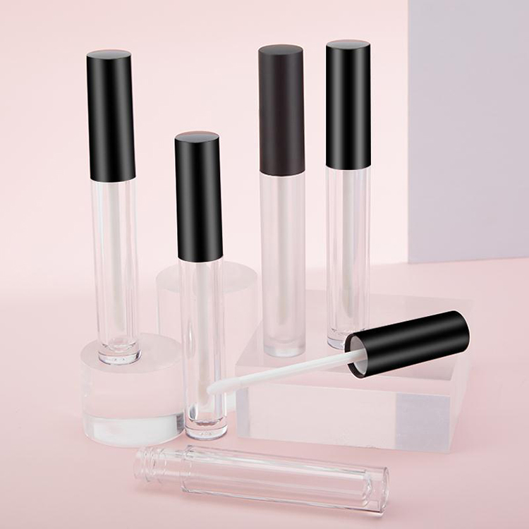 Stock 3.5ml Rpund Mini Lip Gloss Tubes Clear Mini Cosmetics And Sample Tube