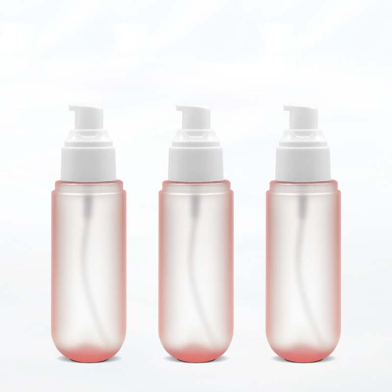 Plastic Frosted Empty Foundation Bottle Custom 80ml Empty Hand Cream Bottles