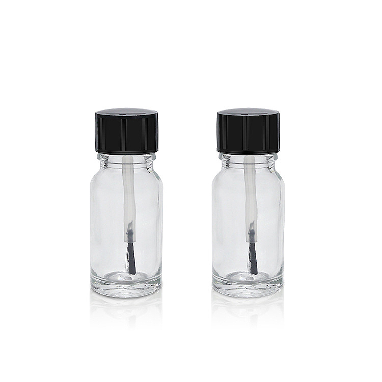 Wholesale 15ml Small Empty Nail Polish Bottles, Clear Round Nail Polish Bottles