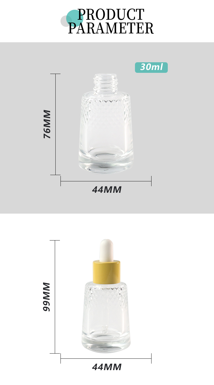 30ml Clear Glass Dropper Bottle