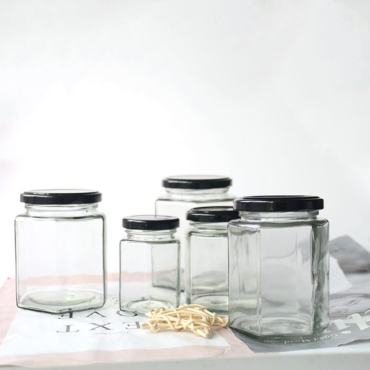 180ml Square Glass Jars With Lids