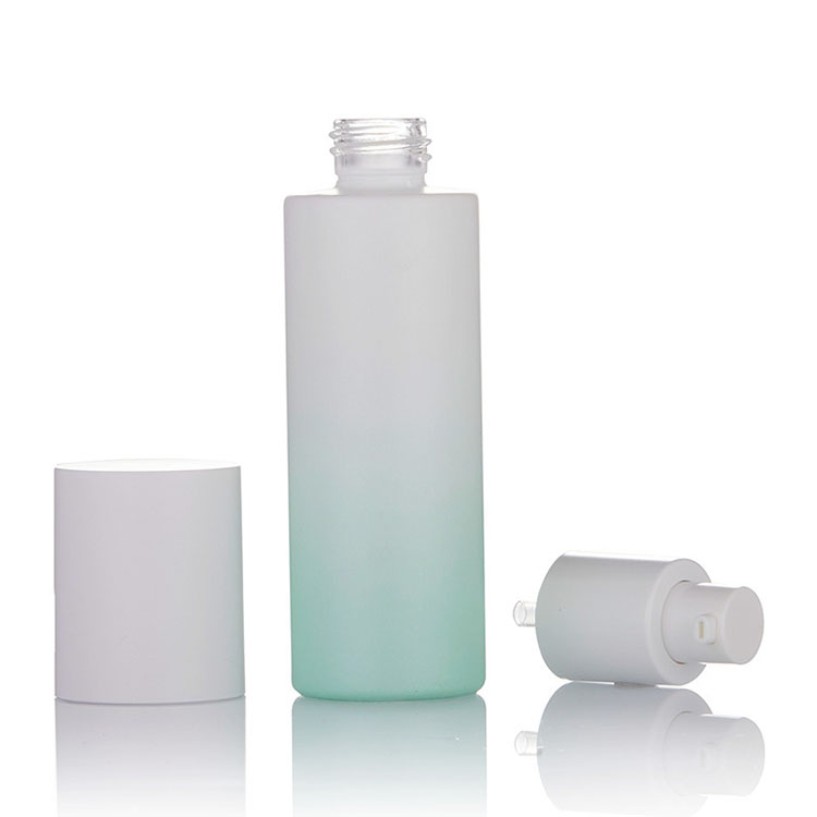 Cosmetic Container Packaging Set White Green Gradient Empty Cosmetic Containers