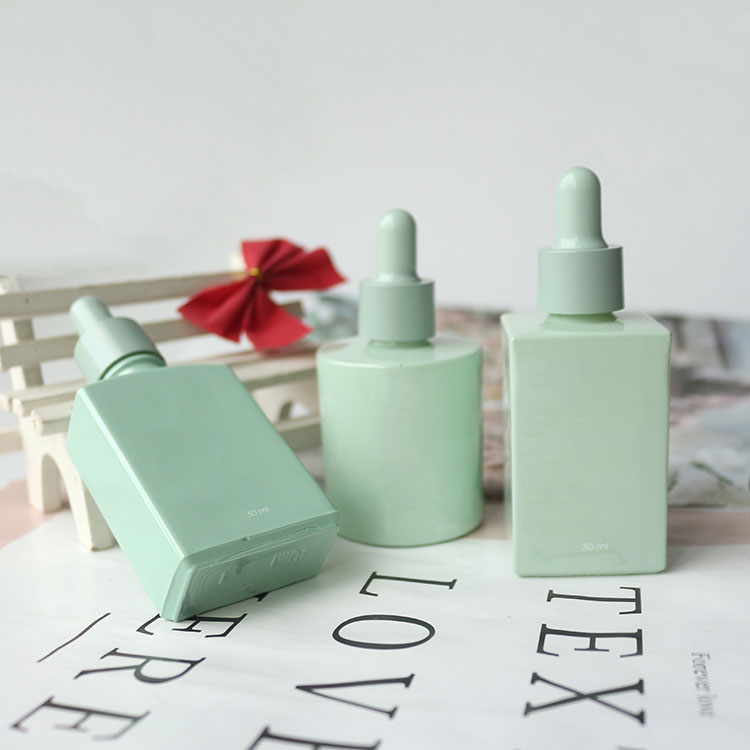 Stock Green Glass Dropper Bottles Wholesale, Luxury 30ML Pipette Bottle