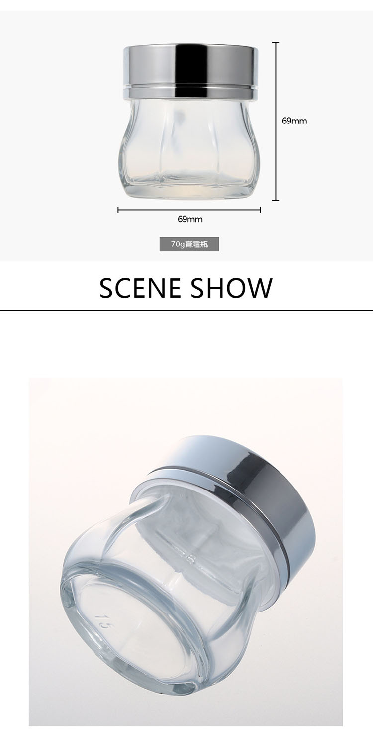 Luxury Glass Beauty Jars Custom