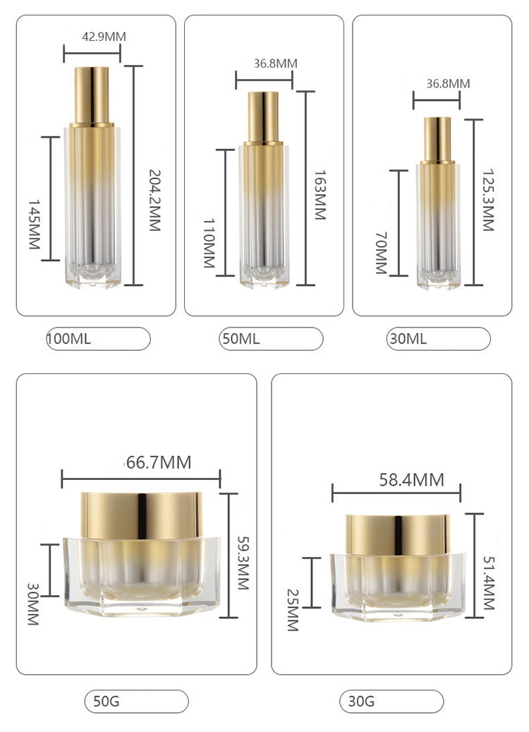 Wholesale Cosmetic Container Packaging Set,