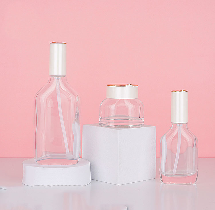Wholesale Clear Cosmetic Bottles And Jar 120ml 50ml 50g Empty Cosmetic Container