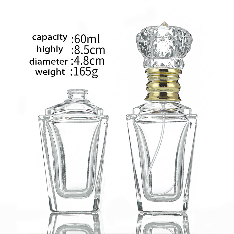 Clear 60ml Perfume Spray Bottles 
