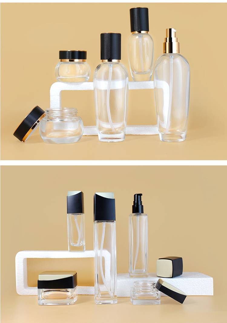 40ml 100ml 120ml Clear Empty Cosmetic Containers Wholesale, Skincare Bottle Set